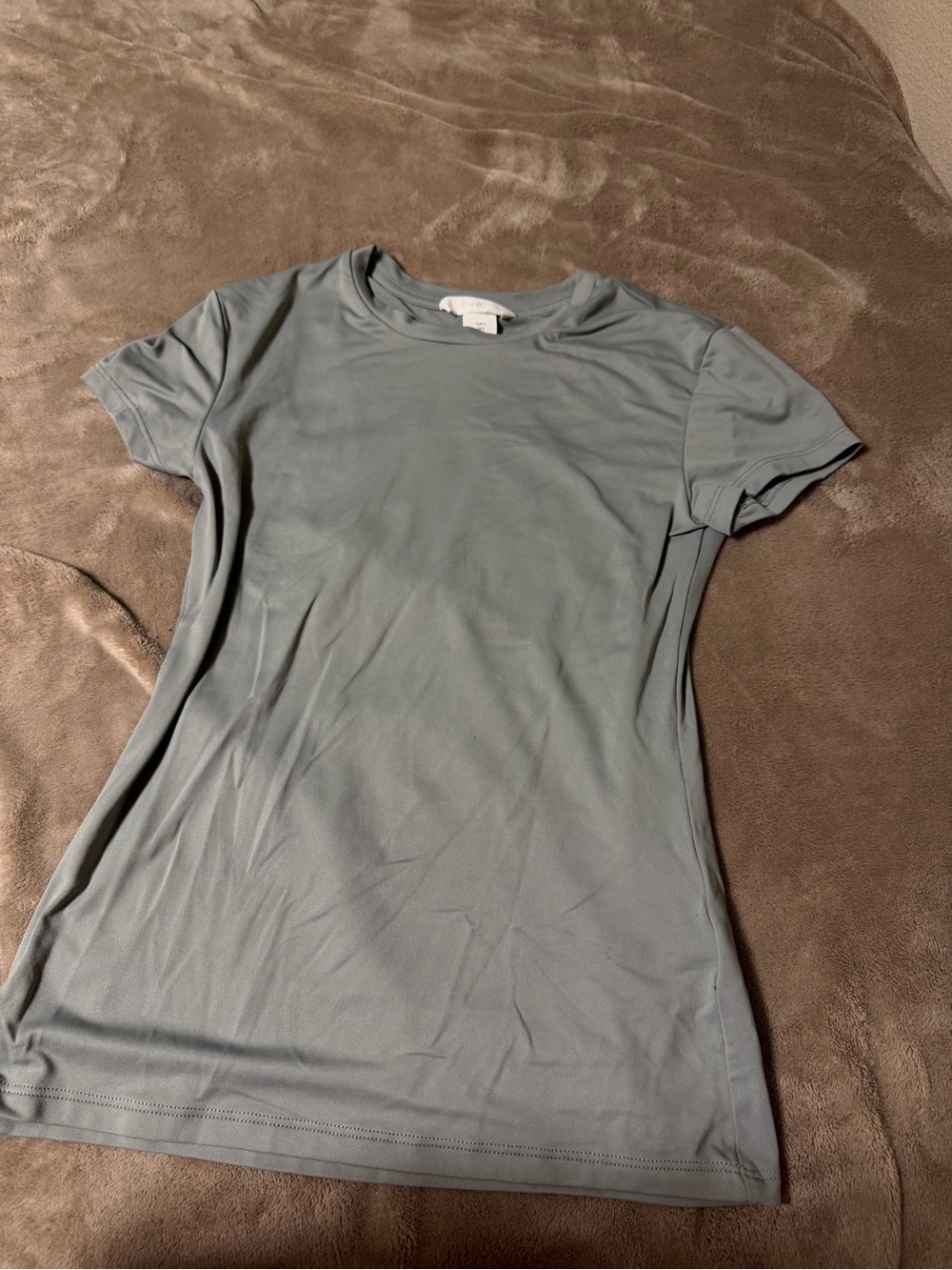 H&M Slate Blue Short Sleeve Crewneck Tee/gymtee